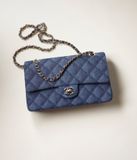 Túi Nữ Chanel Classic Handbag 'Dark Blue' 