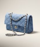  Túi Nữ Chanel Classic Handbag 'Light Blue' 