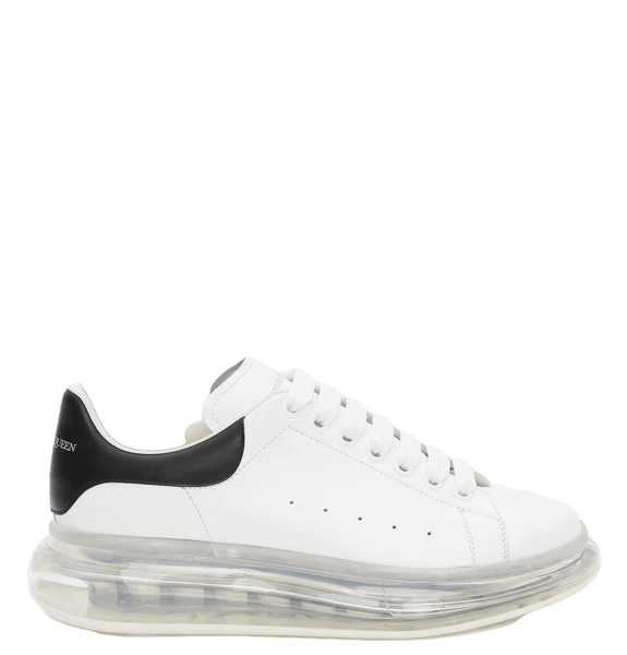  Giày Nữ Alexander McQueen Oversized Sneaker 'White Black' 