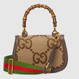  Túi Nữ Gucci Small Jumbo GG With Bamboo 'Caramel' ‎ 
