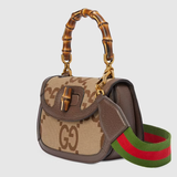  Túi Nữ Gucci Small Jumbo GG With Bamboo 'Caramel' ‎ 