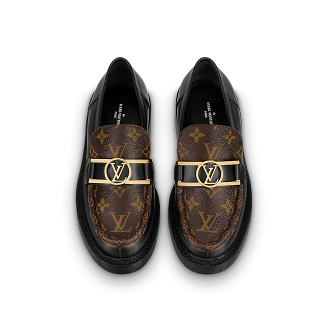  Giày Nữ Louis Vuitton Academy Loafers 'Black' 