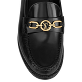  Giày Nữ Louis Vuitton Chess Flat Loafers 'Black' 