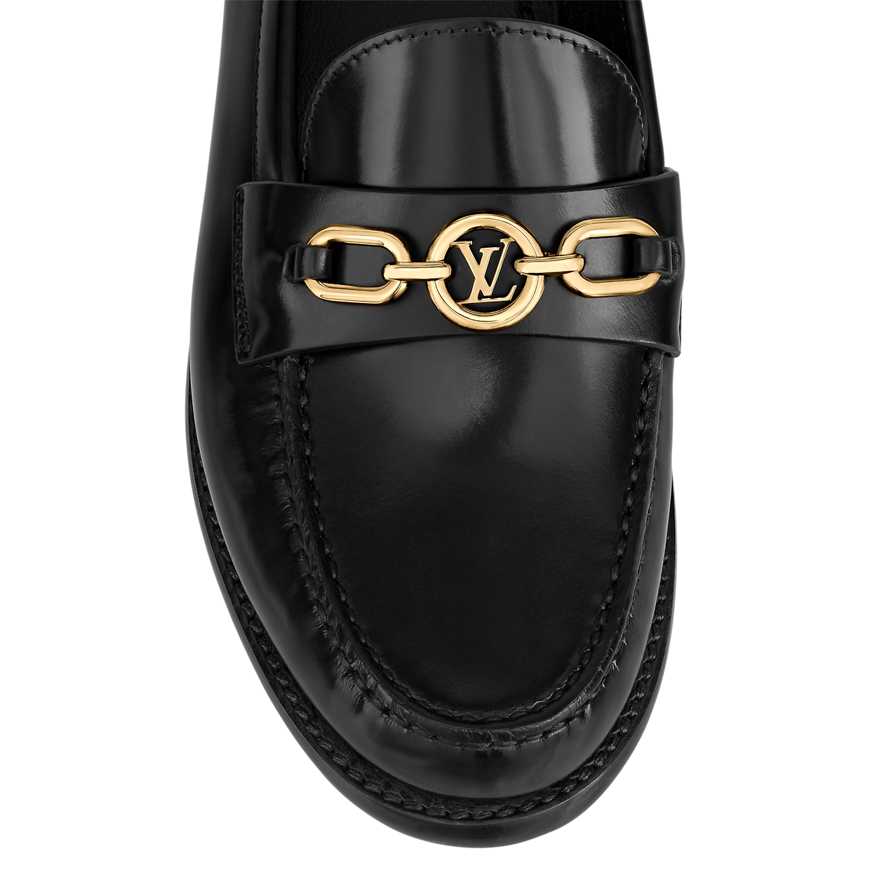  Giày Nữ Louis Vuitton Chess Flat Loafers 'Black' 