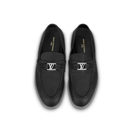 Giày Nam Louis Vuitton Estate Loafers 'Black' 
