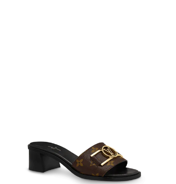  Dép Nữ Louis Vuitton Lock It Mules Patent 