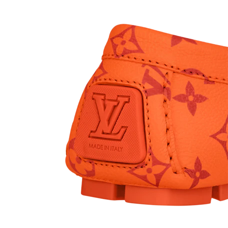  Giày Nam Louis Vuitton Driver Moccasins 'Orange' 