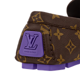  Giày Nam Louis Vuitton Lv Driver Moccasin Ebony 'Beige' 