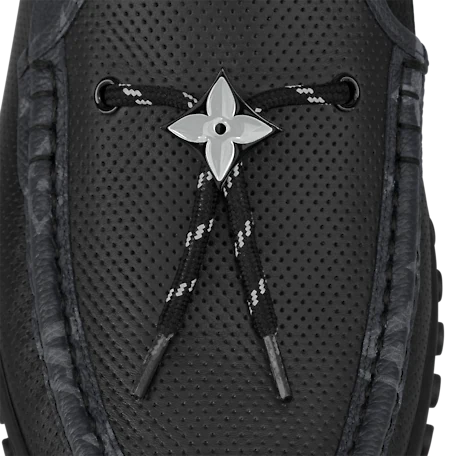  Giày Nam Louis Vuitton Lv Racer Moccasin 'Black' 