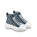  Giày Nữ Louis Vuitton Lv Squad Trainer Boots 'Navy Blue' 