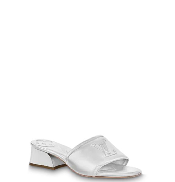  Dép Nữ Louis Vuitton Magnetic Mules Silver 