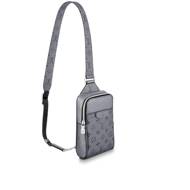  Túi Nam Louis Vuitton Outdoor Slingbag Gunmetal 'Grey' 
