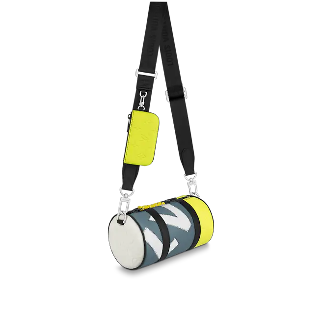  Túi Nam Louis Vuitton Polochon 'Yellow Silver' 