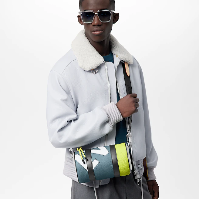  Túi Nam Louis Vuitton Polochon 'Yellow Silver' 