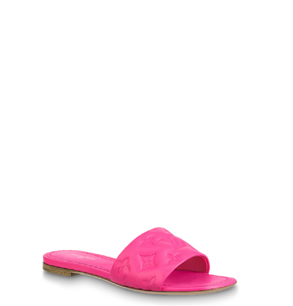  Dép Nữ Louis Vuitton Revival Flat Mules Rose 