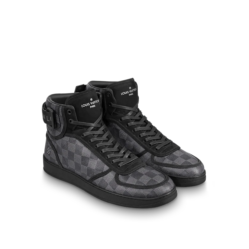 Louis Vuitton Grey/Black Damier Graphite Canvas Rivoli High Top