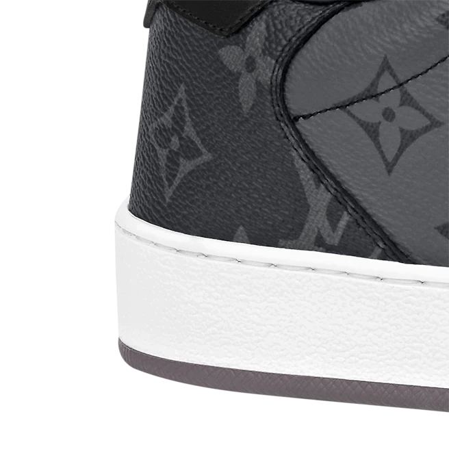  Giày Nam Louis Vuitton Rivoli Monogram 'Black Grey' 