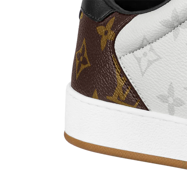  Giày Nam Louis Vuitton Rivoli Monogram 'White Black Brown' 