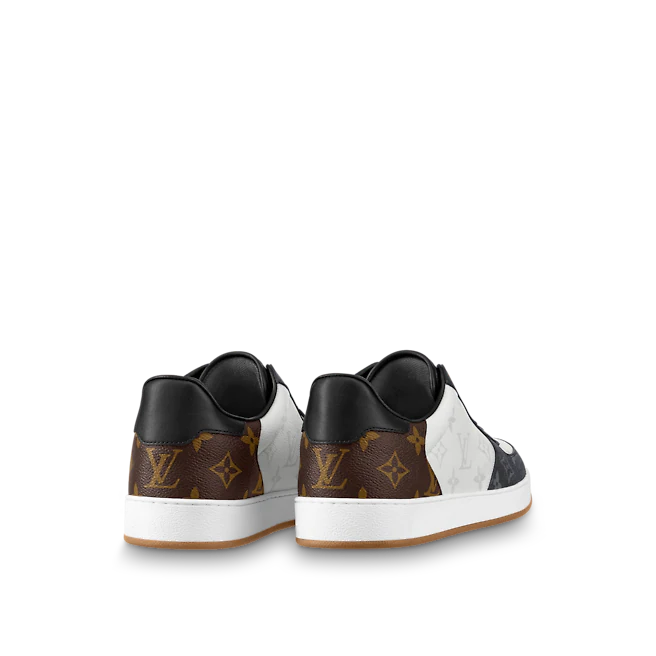  Giày Nam Louis Vuitton Rivoli Monogram 'White Black Brown' 