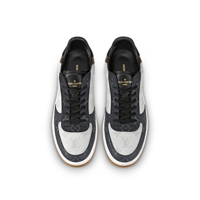  Giày Nam Louis Vuitton Rivoli Monogram 'White Black Brown' 