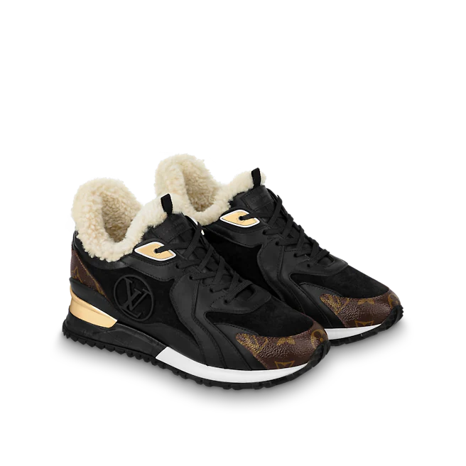  Giày Nữ Louis Vuitton Run Away Sneaker 'Black' 