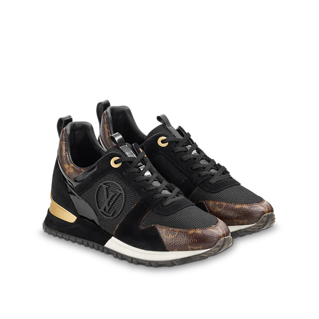  Giày Nữ Louis Vuitton Runn Away Trainers 'Black' 
