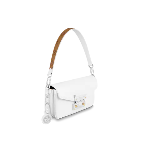 NWT Louis Vuitton Swing M20395 Leather Crossbody Shoulder Bag Handbag, White