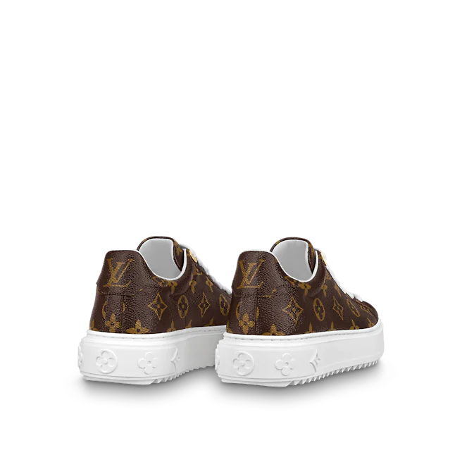  Giày Nữ Louis Vuitton Time Out Trainers 'Cacao Brown' 