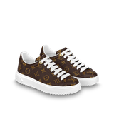  Giày Nữ Louis Vuitton Time Out Trainers 'Cacao Brown' 