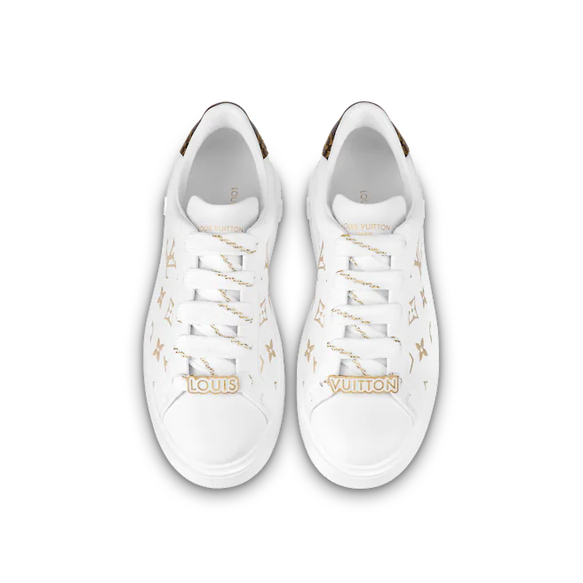  Giày Nữ Louis Vuitton Time Out Trainers 'Gold' 