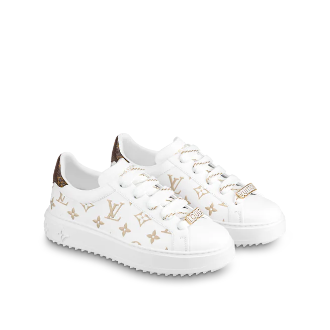  Giày Nữ Louis Vuitton Time Out Trainers 'Gold' 