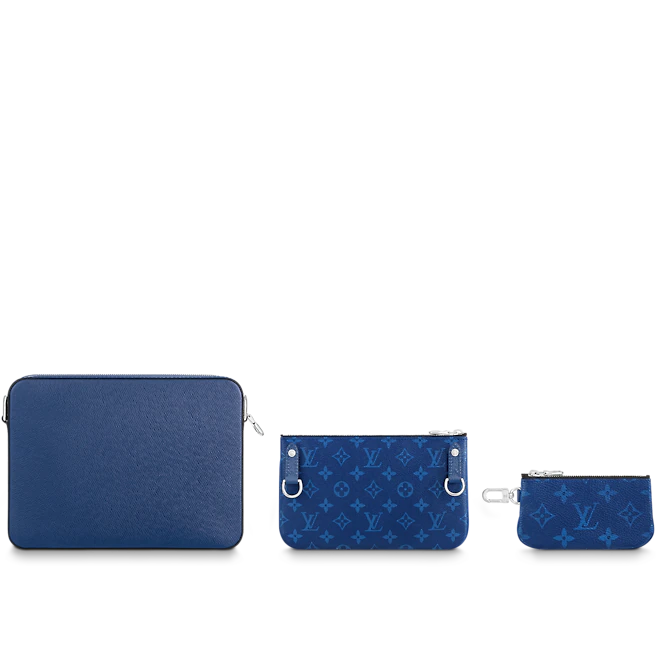  Túi Nam Louis Vuitton Trio Messenger 'Cobalt Blue' 