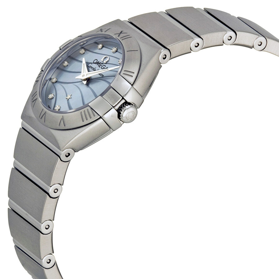  Đồng Hồ Nữ OMEGA Constellation Blue Mother of Pearl Dial Ladies 