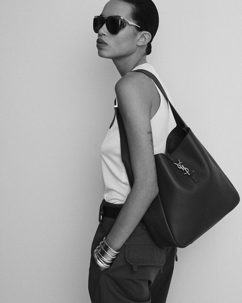  Túi Nữ Saint Laurent Classic Le 5 À 7 Supple Large In Grained Leather 'Musk' 