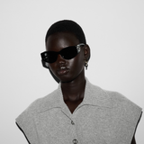  Kính Nữ Gucci Cat-Eye Frame Sunglasses 'Black' 
