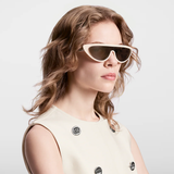  Kính Nữ Louis Vuitton LV Split Cat Eye Sunglasses 'Cream' 