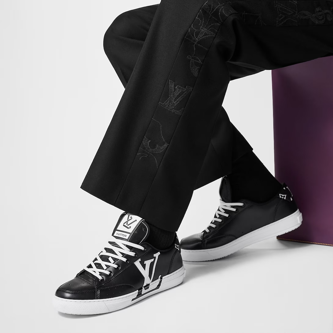  Giày Nam Louis Vuitton Charlie Trainers 'Black' 
