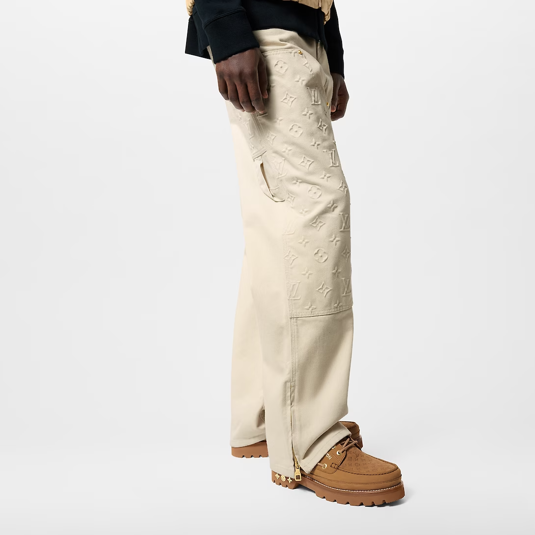  Giày Nam Louis Vuitton LV Ranger Boat Shoes 'Beige' 