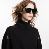  Kính Nữ Louis Vuitton LV Link Square Sunglasses 'Black' 