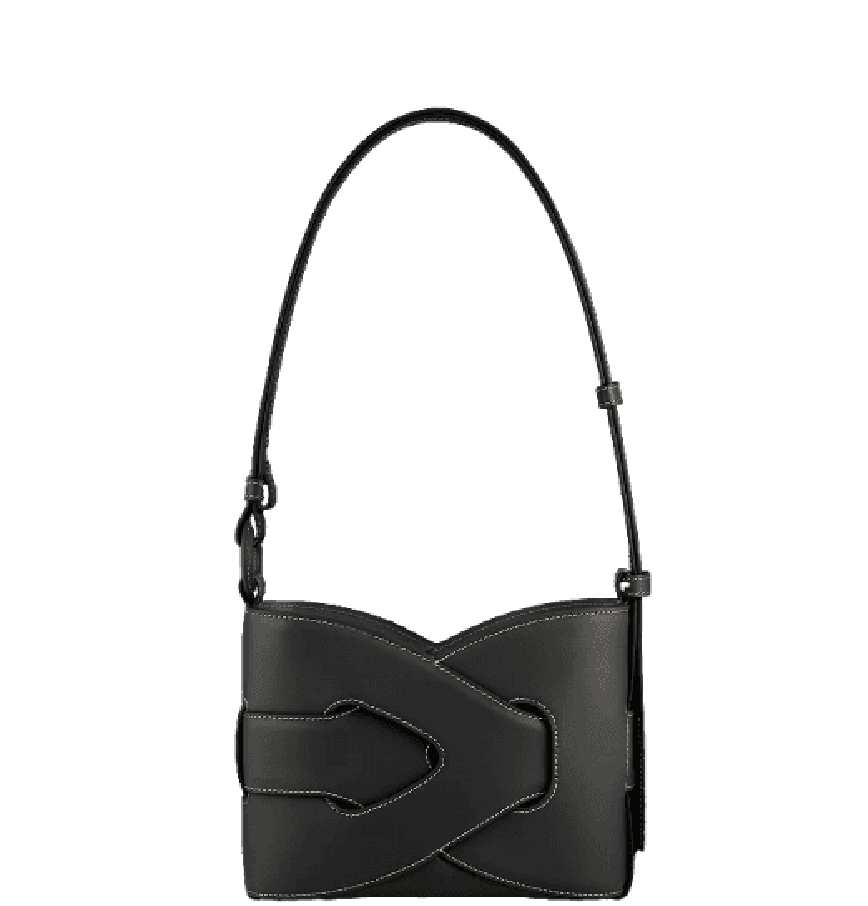  Túi Nữ Polene Nodde Smooth 'Black' 