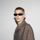  Kính Nam Gucci Rectangular Frame Sunglasses ‘Black’ 