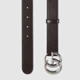  Thắt Lưng Nam Gucci GG Marmont Thin Belt 'Brown' 