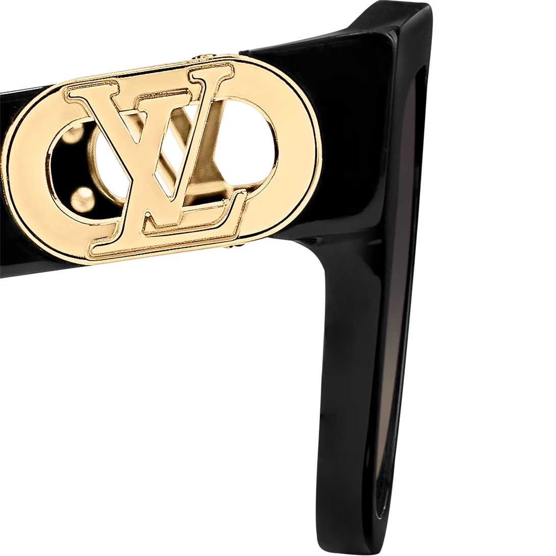 Kính Nữ Louis Vuitton LV Link PM Square Sunglasses 'Black' 
