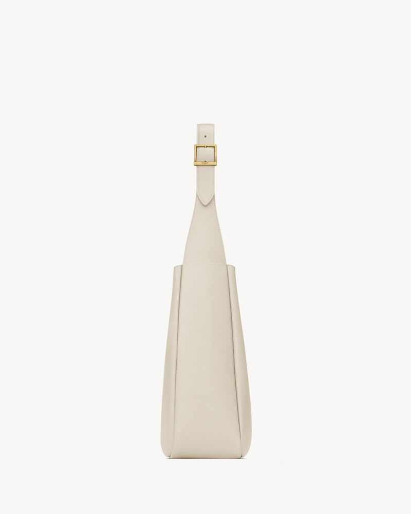  Túi Nữ Saint Laurent Le 5 À 7 Supple Large In Grained Leather 'White' 