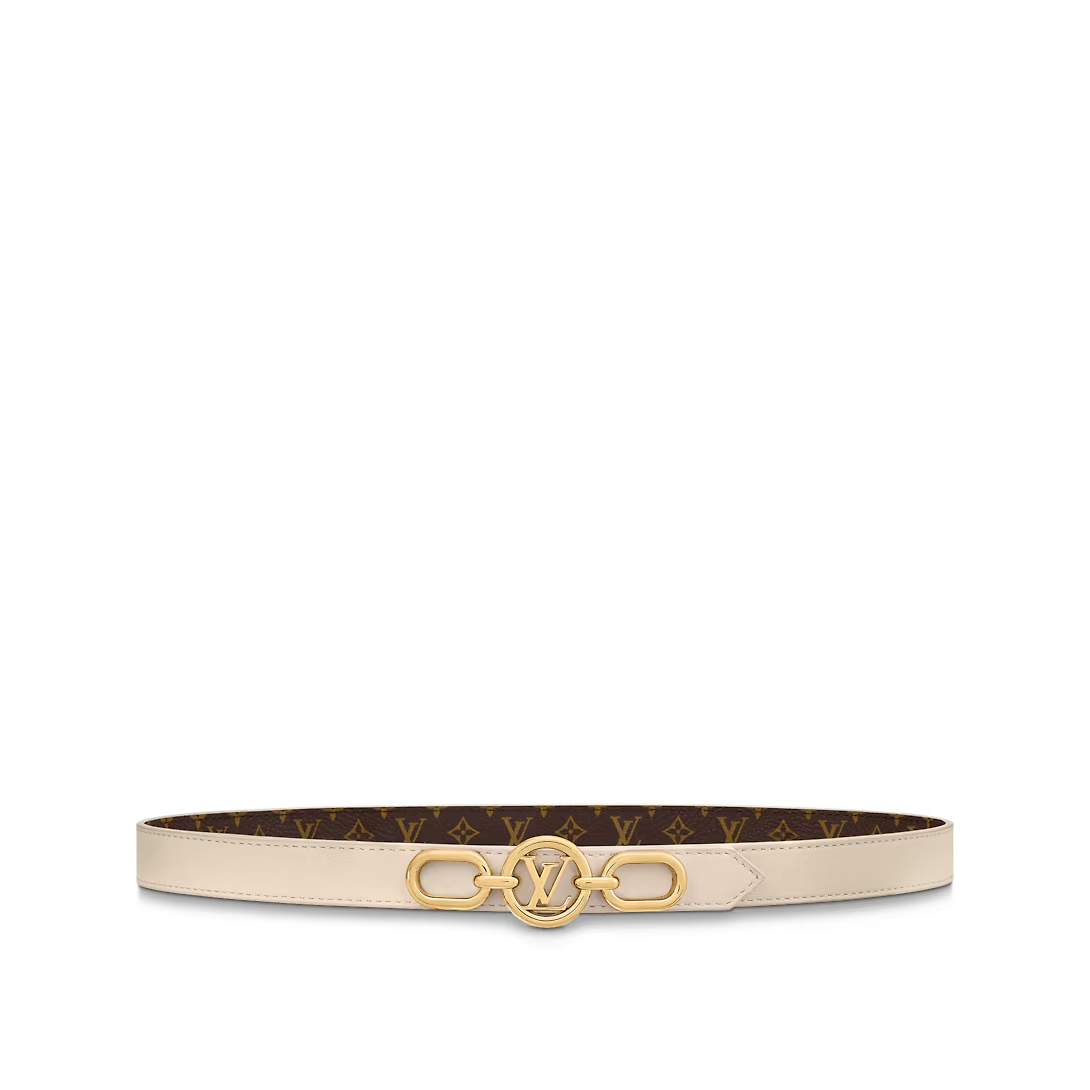  Thắt Lưng Nữ Louis Vuitton LV Circle Prime 20MM Reversible Belt 'Brown' 