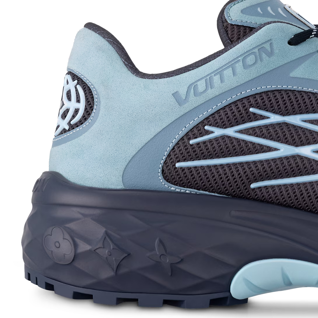  Giày Nam Louis Vuitton LV Discovery Lace Ups 'Blue' 
