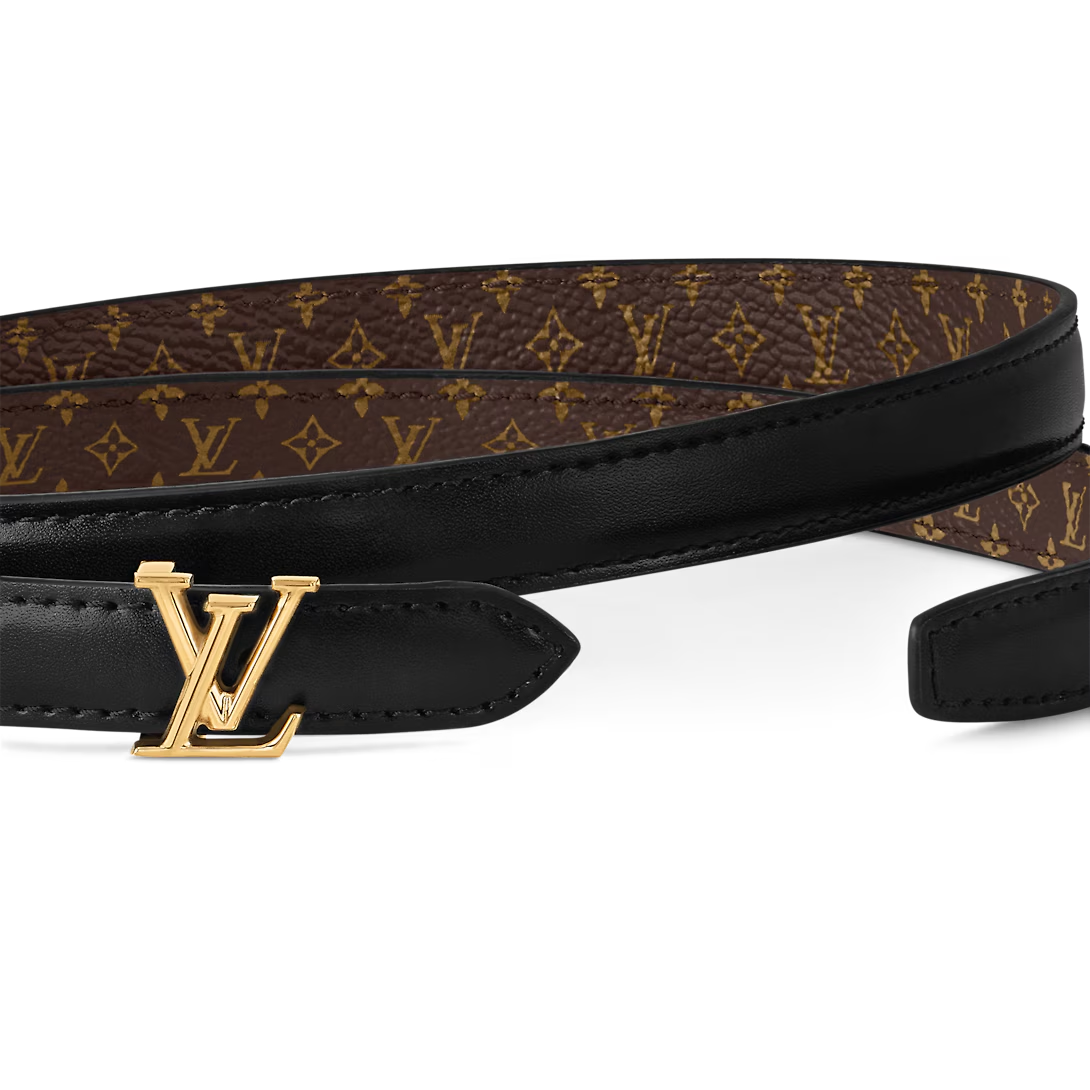  Thắt Lưng Nữ Louis Vuitton LV Mini 15MM Reversible Belt 'Black' 