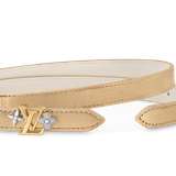  Thắt Lưng Nữ Louis Vuitton LV Gram Vernis 15MM Reversible Belt 'White' 