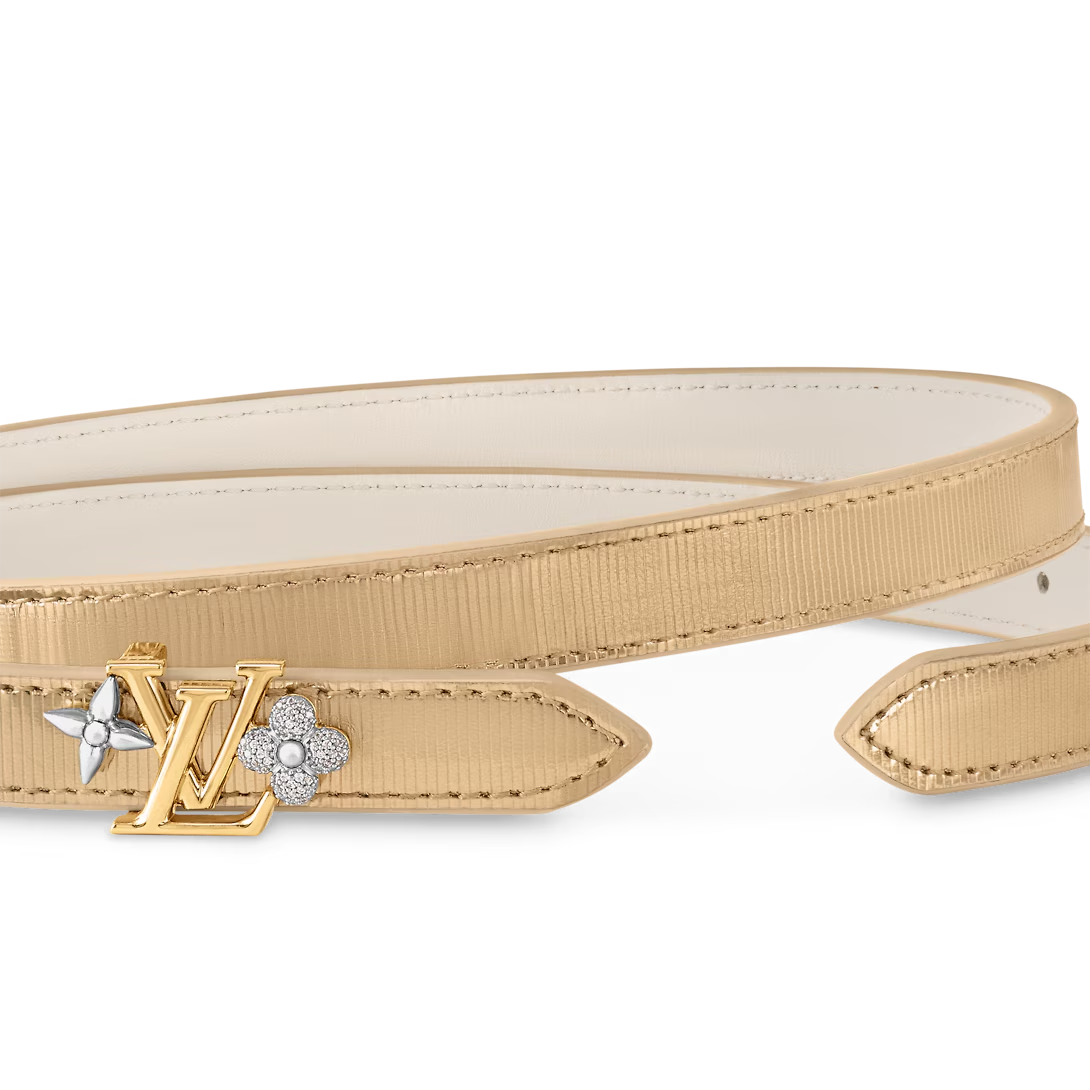  Thắt Lưng Nữ Louis Vuitton LV Gram Vernis 15MM Reversible Belt 'White' 
