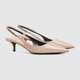  Giày Nữ Gucci Signoria Slingback Pump 'Light Beige' 